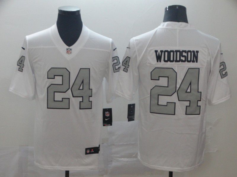 Men Oakland Raiders 24 Woodson White Nike Vapor Untouchable Limited Player NFL Jerseys
